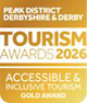 VisitEngland 2024 Gold Accessible and Inclusive Tourism Award logo